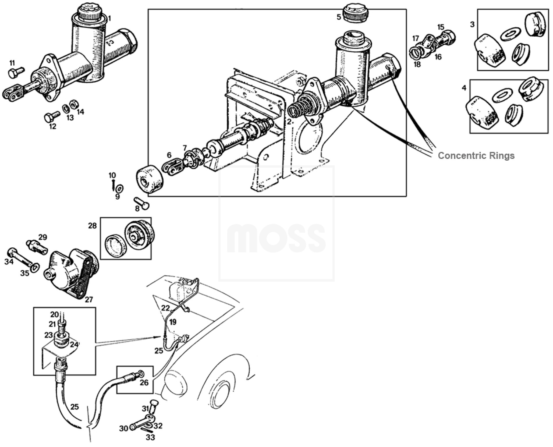 Mg midget brake master cylinder diagram - Naked photo