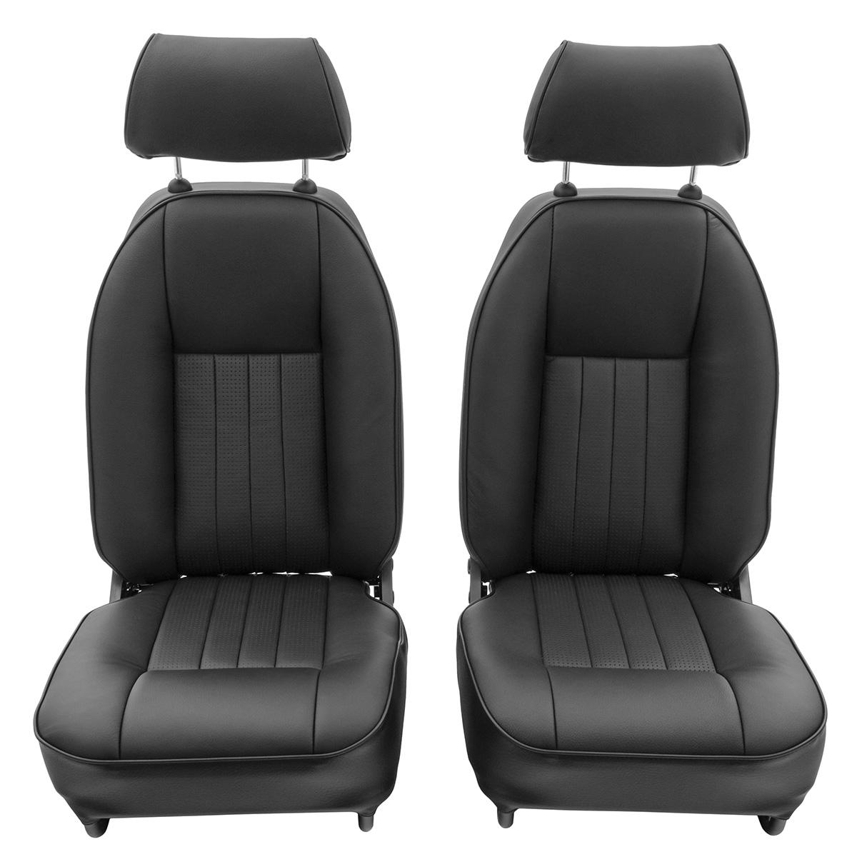 MGB GT Rear Seat Covers All Years Black//Black Piping