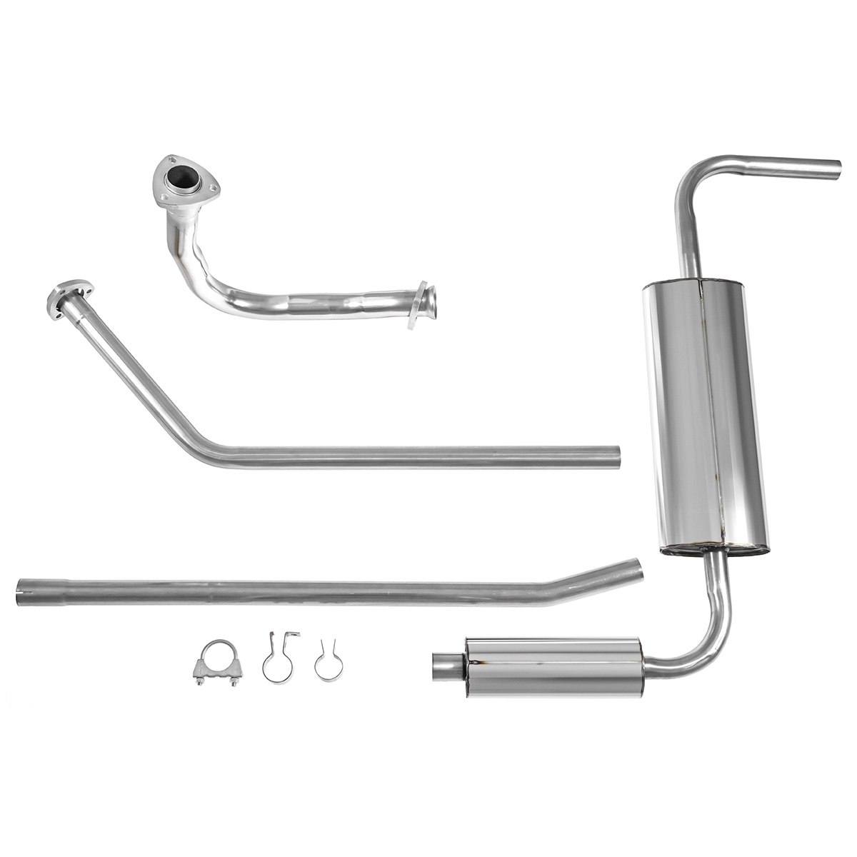 MG Midget 1500cc Standard Exhaust system Stainless Steel Bell Exhausts