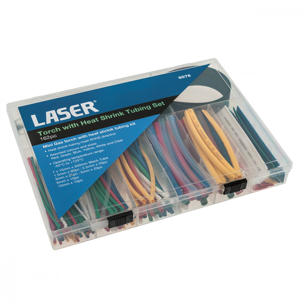 Laser 6076 162 Piece Torch with Heat Shrink Tubing Set