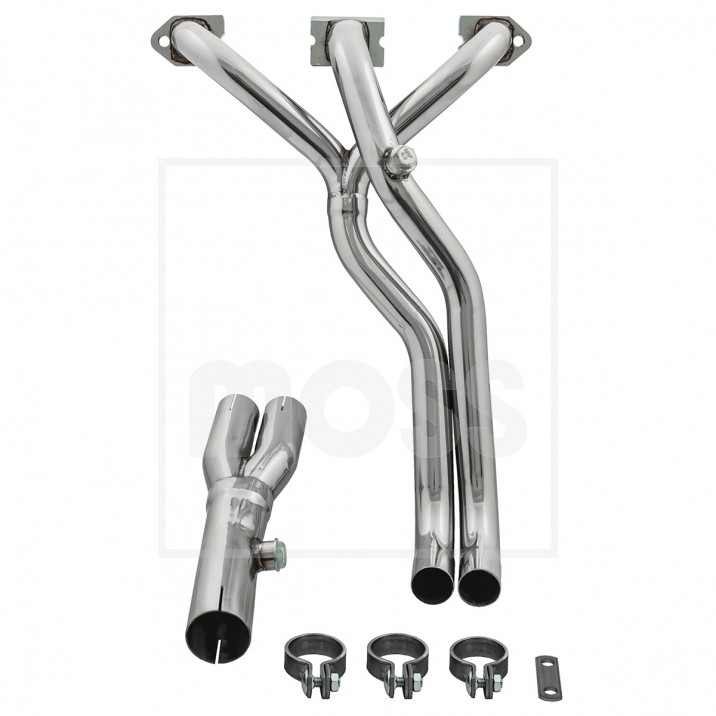 Manifold, exhaust, LCB, stainless steel