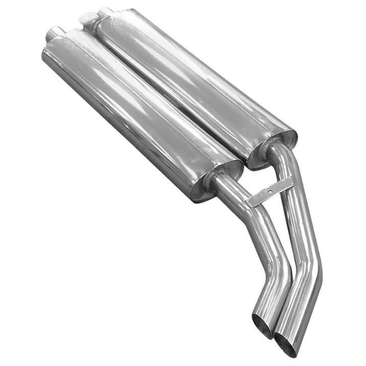 Exhaust System, side, stainless steel