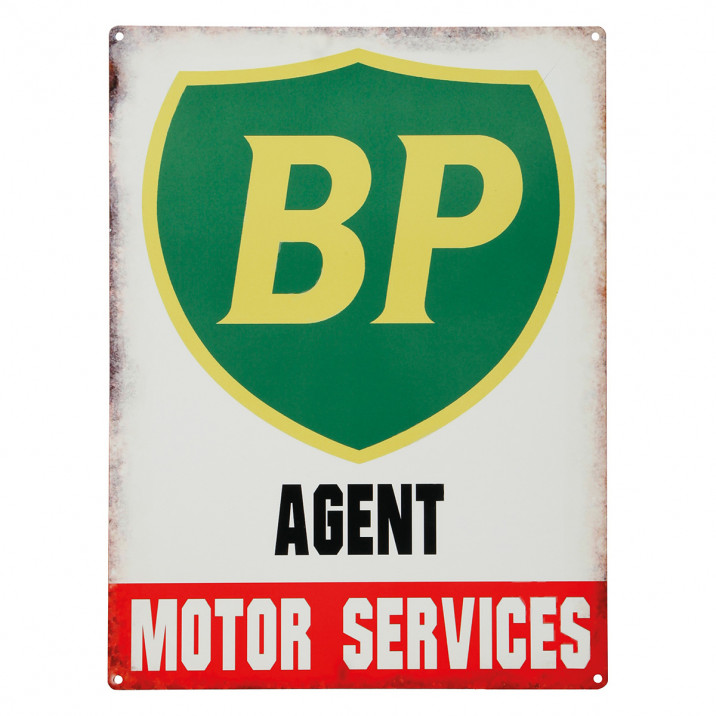 Sign, BP British Petroleum Vintage Metal Garage Sign
