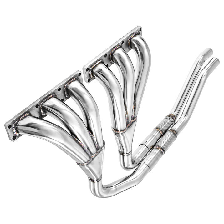 Manifolds, exhaust, pair, stainless steel