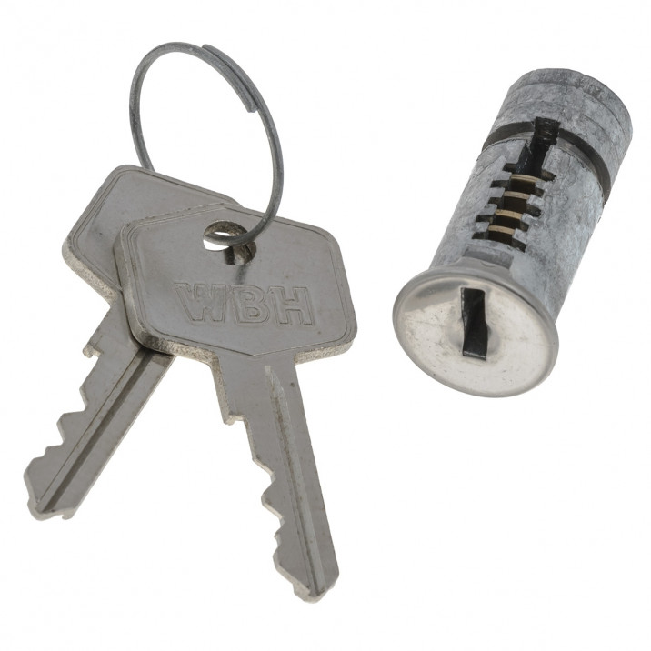 Lock Barrel & Key, single