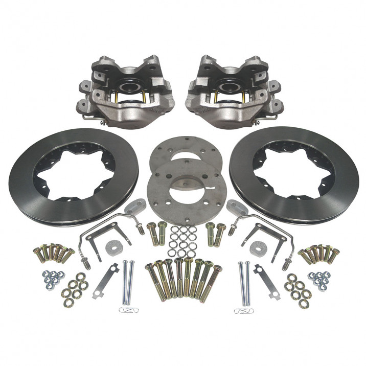 Brake Conversion Kit, rear, converts to vented discs and calipers brand