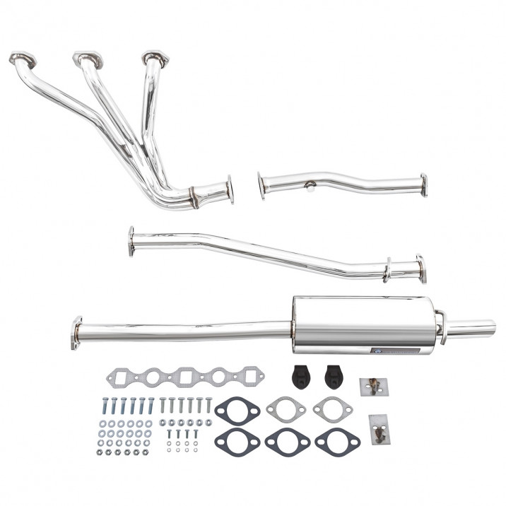 Exhaust System, Tourist Trophy, with manifold, stainless steel