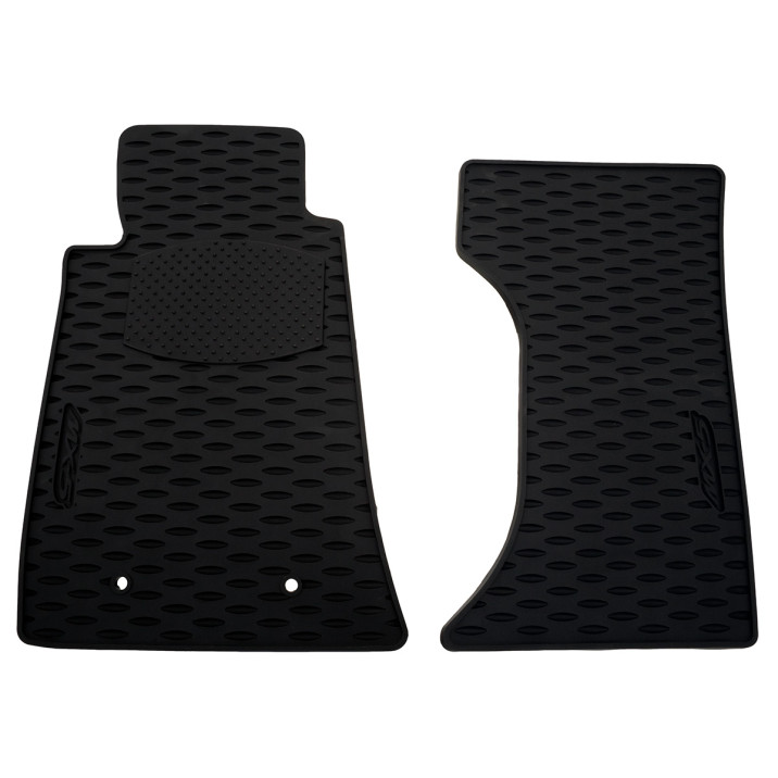 Footwell Mats, OEM, with logo, rubber, LHD, pair