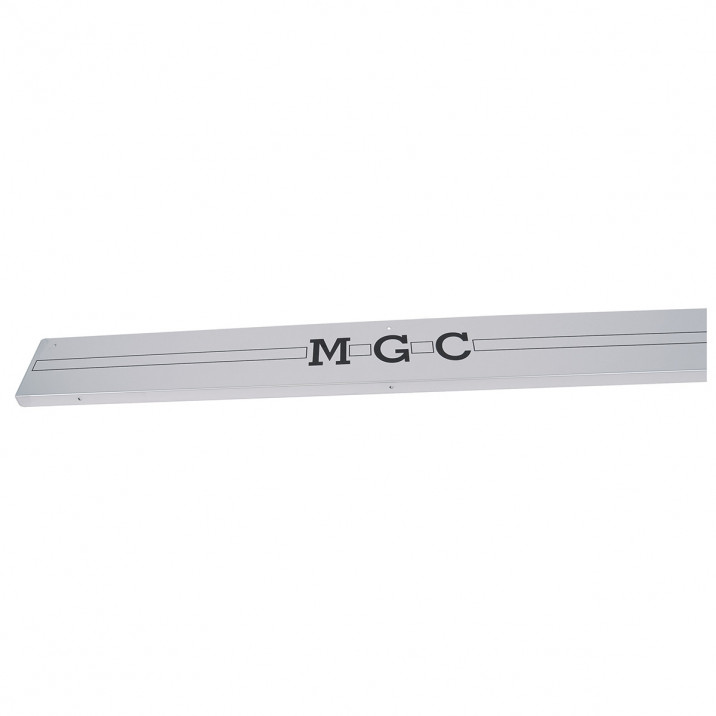 Treadplates, sill edge, MGC logo, stainless steel, pair