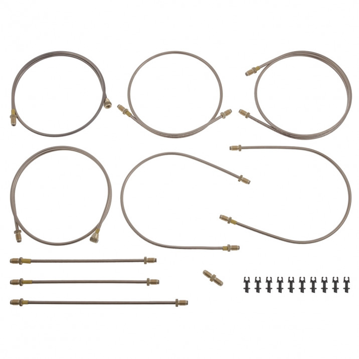 Brake Pipe Kit, copper, dual master cylinder, RHD only, Automec