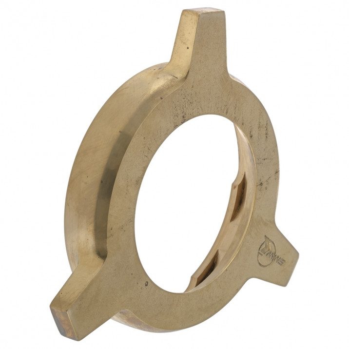Spanner, hex wheel nut, brass, 52mm, MWS