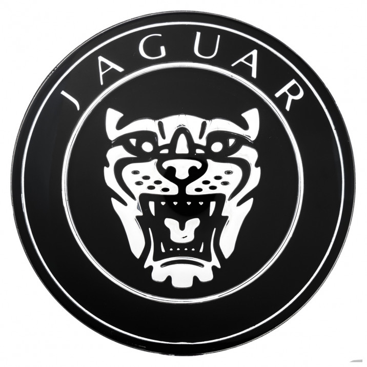 Badge, radiator grille, Genuine Jaguar