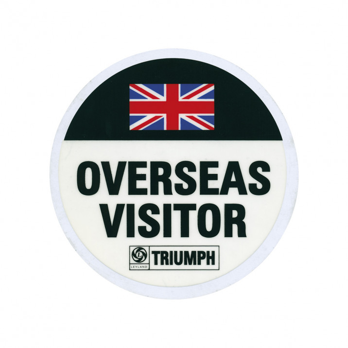Sticker, body, Overseas Visitor