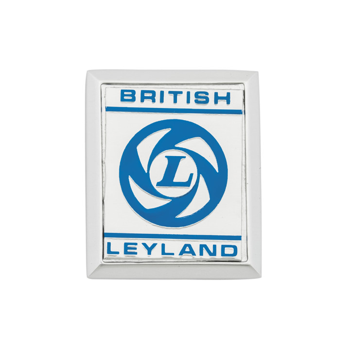 Badge, BL house, white, plastic