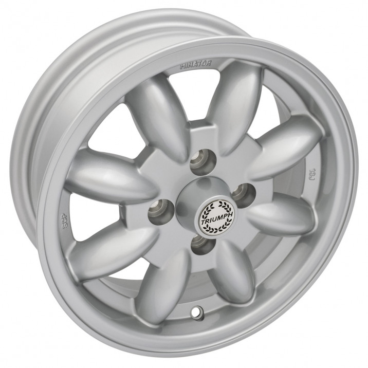 Wheel, Minator, 8 spoke, aluminium, silver, bolt-on, 13" x 5"