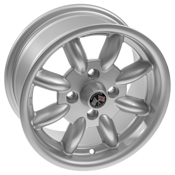 Wheel, Minator, 8 spoke, aluminium, silver, 13" x 6"