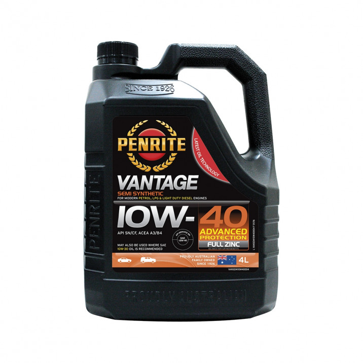 Penrite Vantage Semi-Synthetic  Oil, 10W/40, 4l