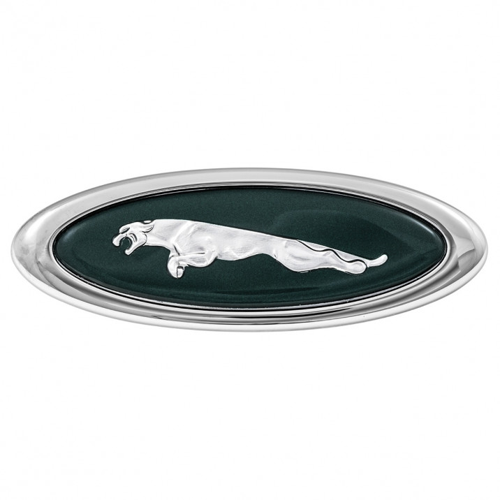 Badge, wing, front, left, motif, Genuine Jaguar