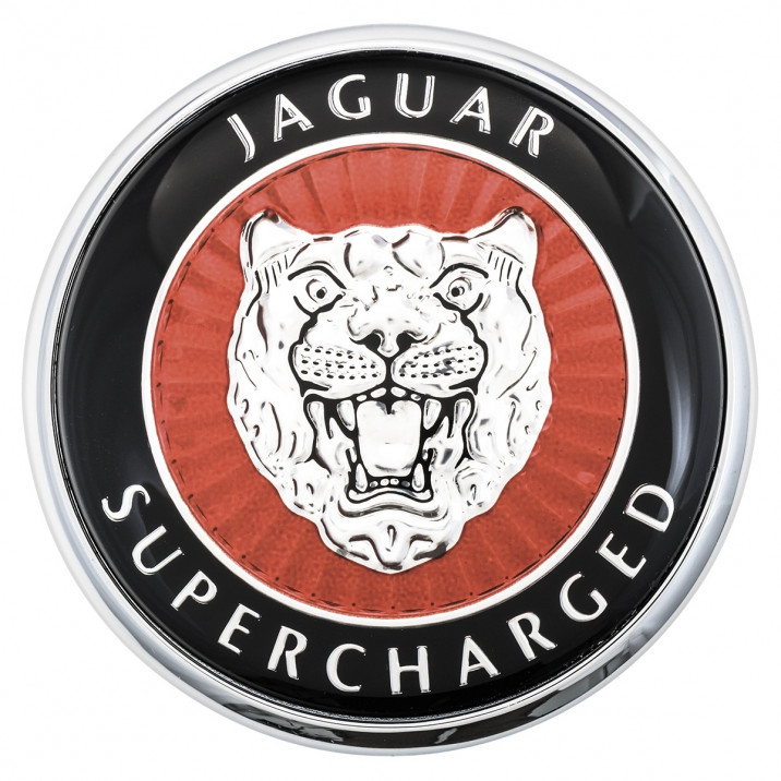 Badge, boot lid, Genuine Jaguar
