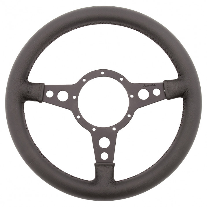 Steering Wheel, MotoLita Mk4, 15" leather rim, black