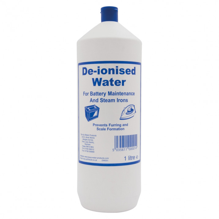 De-Ionised Water, 1 litre