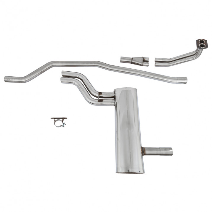 Exhaust System, Super Sports box, stainless steel