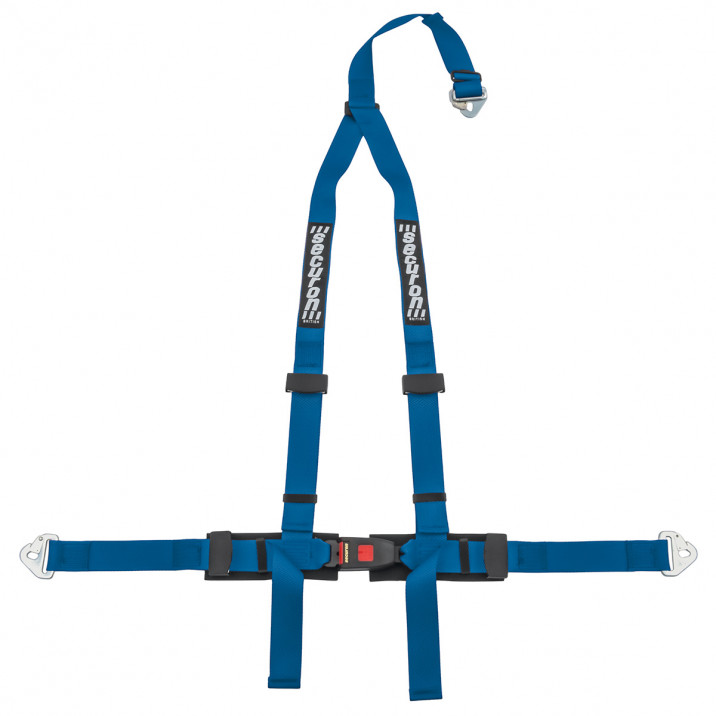 Harness Kit, road, 3 point, snap hook mounting, blue