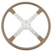Brooklands Steering Wheel & Boss Kit, 4 spoke, 17", ivory