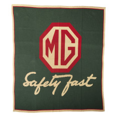 Knit Blanket, MG safety fast logo