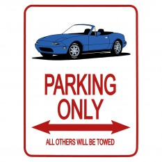 Parking Only Sign, MX-5 Mk1, blue
