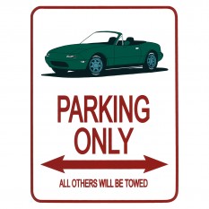 Parking Only Sign, MX-5 Mk1, green