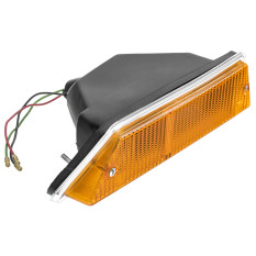 Lamp Assembly, side/indicator, front, amber, chrome edge, RH