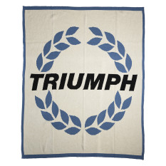 Knit Blanket, Triumph wreath logo