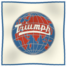 Knit Blanket, Triumph globe logo