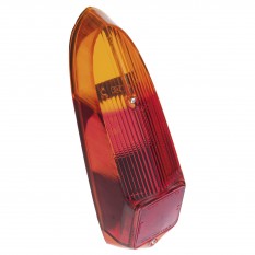 Lens, stop/tail, indicator & reflector, plastic, red/amber