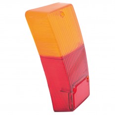 Lens, stop/tail & indicator, plastic, red/amber, LH