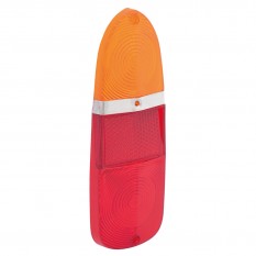 Lens, stop/tail & indicator, plastic, red/amber