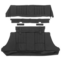 Suffolk Seat Cover Set, rear, leather, black