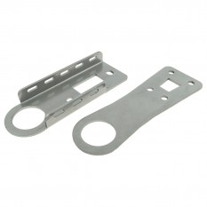 Tow Hooks, silver, pair