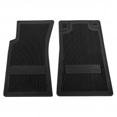 Footwell Mats, ribbed, rubber, LHD, black