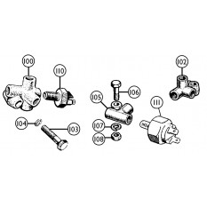 Brake Pipe Connectors: Engine Bay - 100-4, 100-6 & 3000 (1953-68)