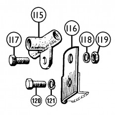 Brake Pipe Connectors: Rear Axle - 100-4 (BN1 & BN2) (1953-56)