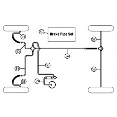 Brake Pipes - 3000 (BN7, BT7 & BJ7 Non-Servo) (1959-63)
