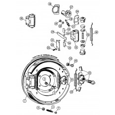Rear Brakes - 100-4 (BN1 to C.E.221535 Spiral Bevel Axle) (1953-54)
