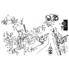 Carburettors & Air Filters: Twin HD6 - 100-6 & 3000 (Late BN4, BN6, BN7 & BT7) (1957-62)