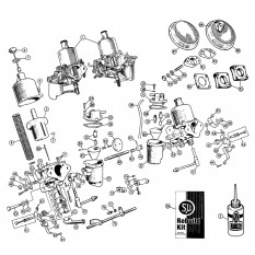 Carburettors & Air Filters: HS6 Type - 3000 (BJ7) (1962-63)