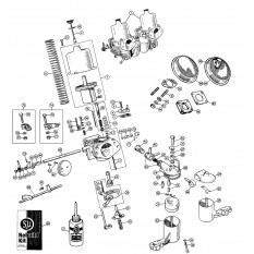 Carburettors & Air Filters: HD8 Type - 3000 (BJ8) (1963-68)