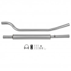 Exhaust System, GT single pipe, stainless steel