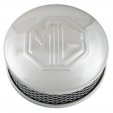 Air Filter, SU carburettors, MG logo, 1 1/2", chrome