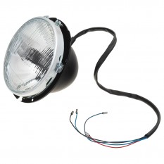 Headlamp Assembly, Wipac halogen H4, with pilot, clip fitting rim, RHD